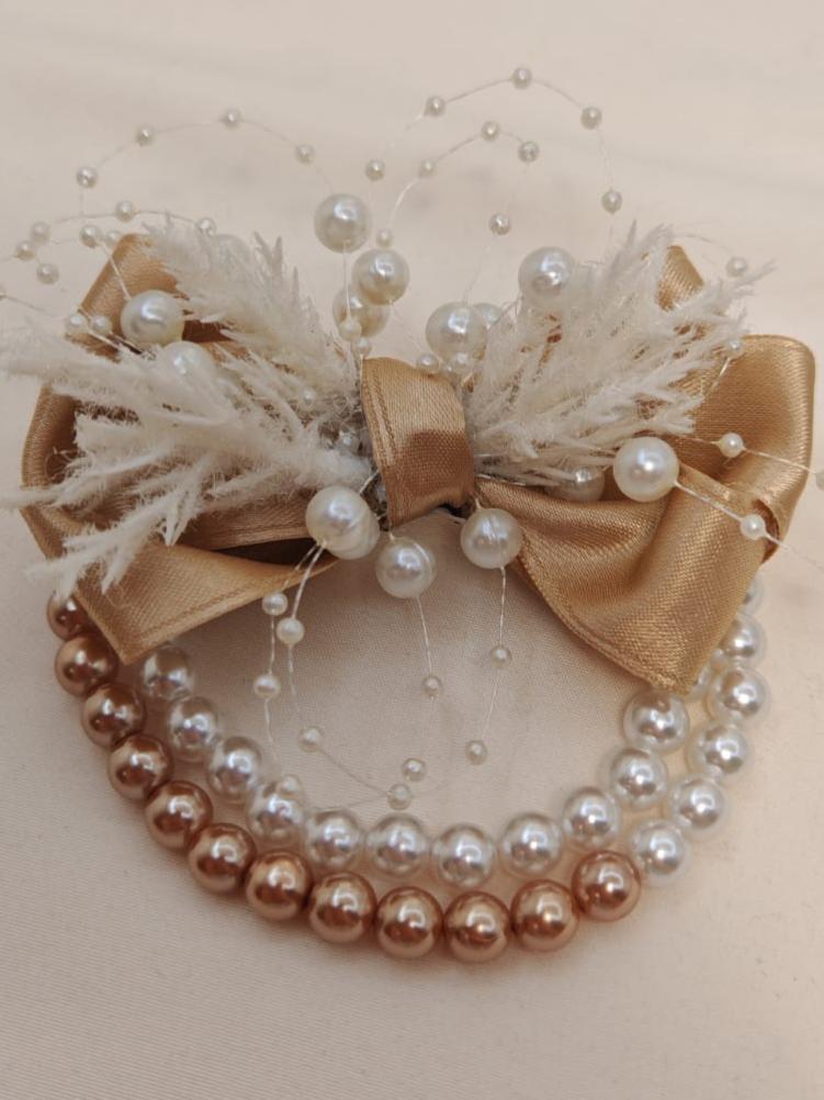 Bracciale elastico in perle